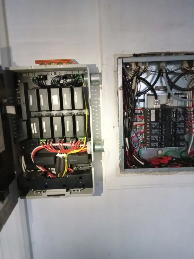 Electrical panel upgrade completed for Security Camera Wiring in Fair Oaks